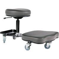 Chaise ergonomique Flex, Vinyle, Noir/gris SPOC Demo