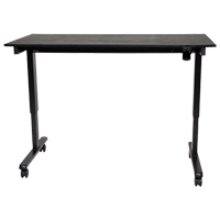 Bureau ajustable pour travail debout, , 45-1/4" h x 29-1/2" p, Noir SPOC Demo