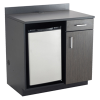 Armoire modulaire, M&eacute;lamine, 39" h x 36" la x 25" P, Nuit d'Asie/noir SPOC Demo