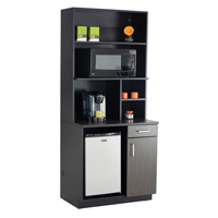 Armoire modulaire, M&eacute;lamine, 39" h x 36" la x 25" P, Nuit d'Asie/noir SPOC Demo