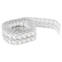 Fastener Coins, Hook & Loop, 3/4" Dia., Adhesive, White SPOC Demo