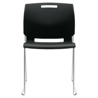 Chair, Plastic, 32-1/2" High, 300 lbs. Capacity, Black SPOC Demo
