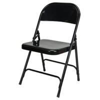 Folding Chair, Steel, Black, 300 lbs. Weight Capacity SPOC Demo