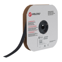 Fastener Tape, Hook, 25 yds x 1", Adhesive, Black SPOC Demo