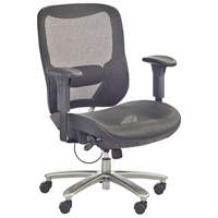 Chaise &eacute;conomique pour personnes de taille forte ou grandes, Mailles, Noir, Capacit&eacute; 450 lb SPOC Demo