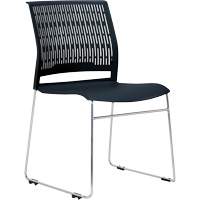 Activ Series Stacking Chairs, Polypropylene, 32-3/8" High, 275 lbs. Capacity, Black SPOC Demo