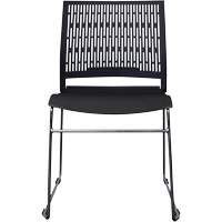 Activ Series Stacking Chairs, Polypropylene, 32-3/8" High, 275 lbs. Capacity, Black SPOC Demo