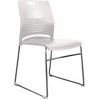 Activ Series Stacking Chairs, Plastic, 23" High, 275 lbs. Capacity, White SPOC Demo