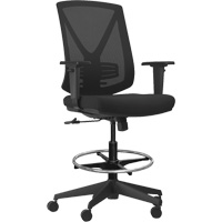 Chaise ajustable de premi&egrave;re qualit&eacute; &agrave; basculement synchronis&eacute; s&eacute;rie Activ, Tissu/Mailles, Noir, Capacit&eacute; 275 lb SPOC Demo