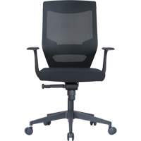 Chaise de bureau ajustable &agrave; basculement synchronis&eacute; s&eacute;rie Activ, Tissu/Mailles, Noir, Capacit&eacute; 275 lb SPOC Demo