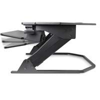 Poste de travail assise/debout pour bureau de coin Goya, Mod&egrave;le de bureau, 20" h x 42" la x 37-4/5" p, Noir SPOC Demo