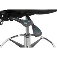 Heavy-Duty Ergonomic Stool, Stationary, Adjustable Height, 250 lbs. Capacity SPOC Demo