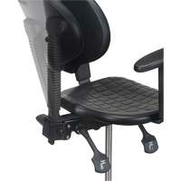 Heavy-Duty Ergonomic Stool with Adjustable Arm Rests, Stationary, Adjustable Height, 250 lbs. Capacity SPOC Demo