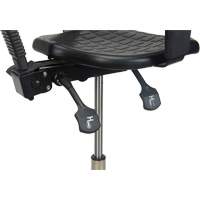 Heavy-Duty Ergonomic Stool with Adjustable Arm Rests, Stationary, Adjustable Height, 250 lbs. Capacity SPOC Demo