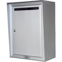 Collection Box, Wall -Mounted, 16-3/16" x 11-3/4", Aluminum SPOC Demo