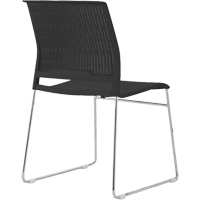 Stacking Chairs, Polypropylene, 32-3/8" High, 250 lbs. Capacity, Black SPOC Demo