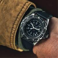 Large Diver's Automatic Watch, Digital, Battery Operated, 41 mm, Black SPOC Demo