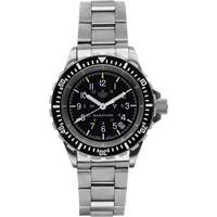 Grey Maple Large Diver's Automatic Watch with Stainless Steel Bracelet, Digital, Battery Operated, 41 mm, Silver SPOC Demo