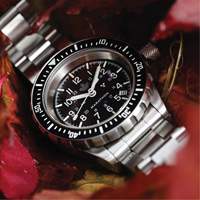 Grey Maple Large Diver's Automatic Watch with Stainless Steel Bracelet, Digital, Battery Operated, 41 mm, Silver SPOC Demo