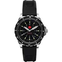 Red Maple Jumbo Diver's Quartz Watch, Digital, Battery Operated, 46 mm, Black SPOC Demo