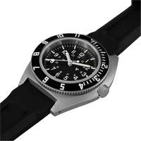 Steel Navigator Watch on 3-Piece Rubber Strap Kit, Digital, Battery Operated, 41 mm, Black SPOC Demo