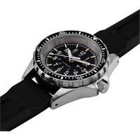 Steel Navigator with Date on Black 3-Piece Rubber Strap Kit, Digital, Battery Operated, 36 mm, Black SPOC Demo