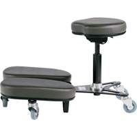 STAG4 Adjustable Kneeling Chair, Vinyl, Black/Grey SPOC Demo