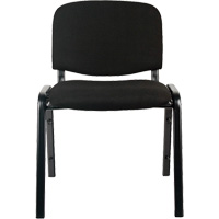 Stacking Chairs, Fabric, 32" High, 250 lbs. Capacity, Black SPOC Demo