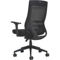 Chaise &agrave; dossier moyen avec m&eacute;canisme &agrave; basculement synchronis&eacute; &agrave; d&eacute;tection de poids , Mailles, Noir SPOC Demo
