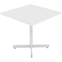 Newland Height-Adjustable Square Table, 36" L x 36" W x 29" H, 1" Top, Laminate, White SPOC Demo