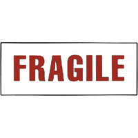 "Fragile" Special Handling Labels, 6" L x 2" W, Red on White SPOC Demo