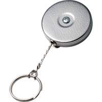 Porte-cl&eacute;s autor&eacute;tractable de s&eacute;rie Original, Chrome, C&acirc;ble 24", Fixation Agrafe de ceinture SPOC Demo
