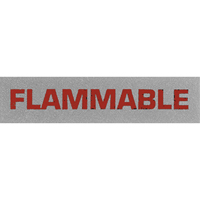 "Flammable" Special Handling Labels, 5" L x 2" W, Black on Red SPOC Demo