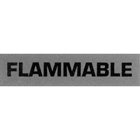 "Flammable" Special Handling Labels, 5" L x 2" W, Black on Red SPOC Demo