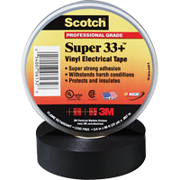 Scotch&reg; Super 33 Tape, 19 mm (3/4") x 20.1 m (66'), Black, 7 mils SPOC Demo