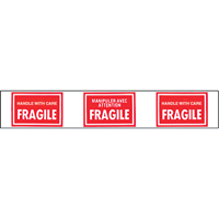 Pre-Printed Message Tapes, 1-7/8" W, White on Red SPOC Demo