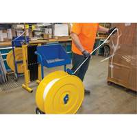Strapping Dispenser, Polyester/Steel/Polypropylene Straps, 16"/8" Core Dia., 3"/8"/6" Roll Width SPOC Demo