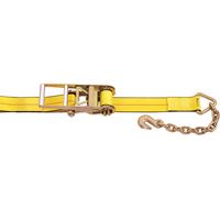 Ratchet Straps, Chain Anchor, 3" W x 30' L, 5400 lbs. (2450 kg) Working Load Limit SPOC Demo