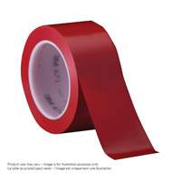 Ruban en vinyle 471, 38 mm (1-1/2") la x 32,9 m (108') lo, 5,3 mils, Rouge SPOC Demo