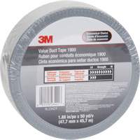 1900 Value Duct Tape, 5.8 mils, Silver, 48 mm (2") x 5.7 m (18.7') SPOC Demo