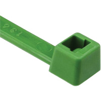 Attaches de c&acirc;bles s&eacute;rie T, Longueur 8", R&eacute;sistance &agrave; la traction 50 lb, Vert SPOC Demo