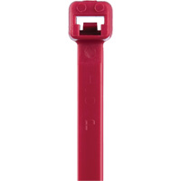 Attaches de c&acirc;bles s&eacute;rie T, Longueur 8", R&eacute;sistance &agrave; la traction 50 lb, Rouge SPOC Demo