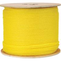 Corde jaune tress&eacute;e 1/4", Polypropyl&egrave;ne, 1300' SPOC Demo