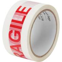 "Fragile" Box Sealing Tape, Hot Melt Adhesive, 2 mils, 48 mm (2") x 100 m (328') SPOC Demo