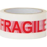 "Fragile" Box Sealing Tape, Hot Melt Adhesive, 2 mils, 48 mm (2") x 100 m (328') SPOC Demo