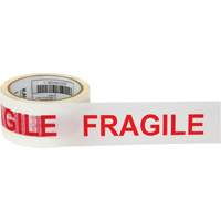 "Fragile" Box Sealing Tape, Hot Melt Adhesive, 2 mils, 48 mm (2") x 100 m (328') SPOC Demo