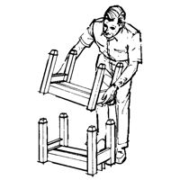 Portable Stacking Racks, 12" W x 16" D, 2500 lbs. Capacity SPOC Demo