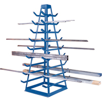Bar Storage Rack, Horizontal, 9 Levels, 18" W x 40" D x 84" H, 1800 lbs. Cap. SPOC Demo