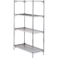 Shelving Unit, 4 Tiers, 36" W x 63" H x 18" D SPOC Demo