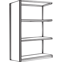 &eacute;l&eacute;ment de rayonnage Interlok, Acier, Sans boulons, Capacit&eacute; 800 lb, 36" la x 88" h x 24" p SPOC Demo